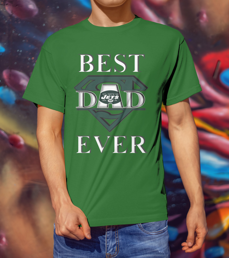 Best Dad Ever Jets Super Dad T-Shirt