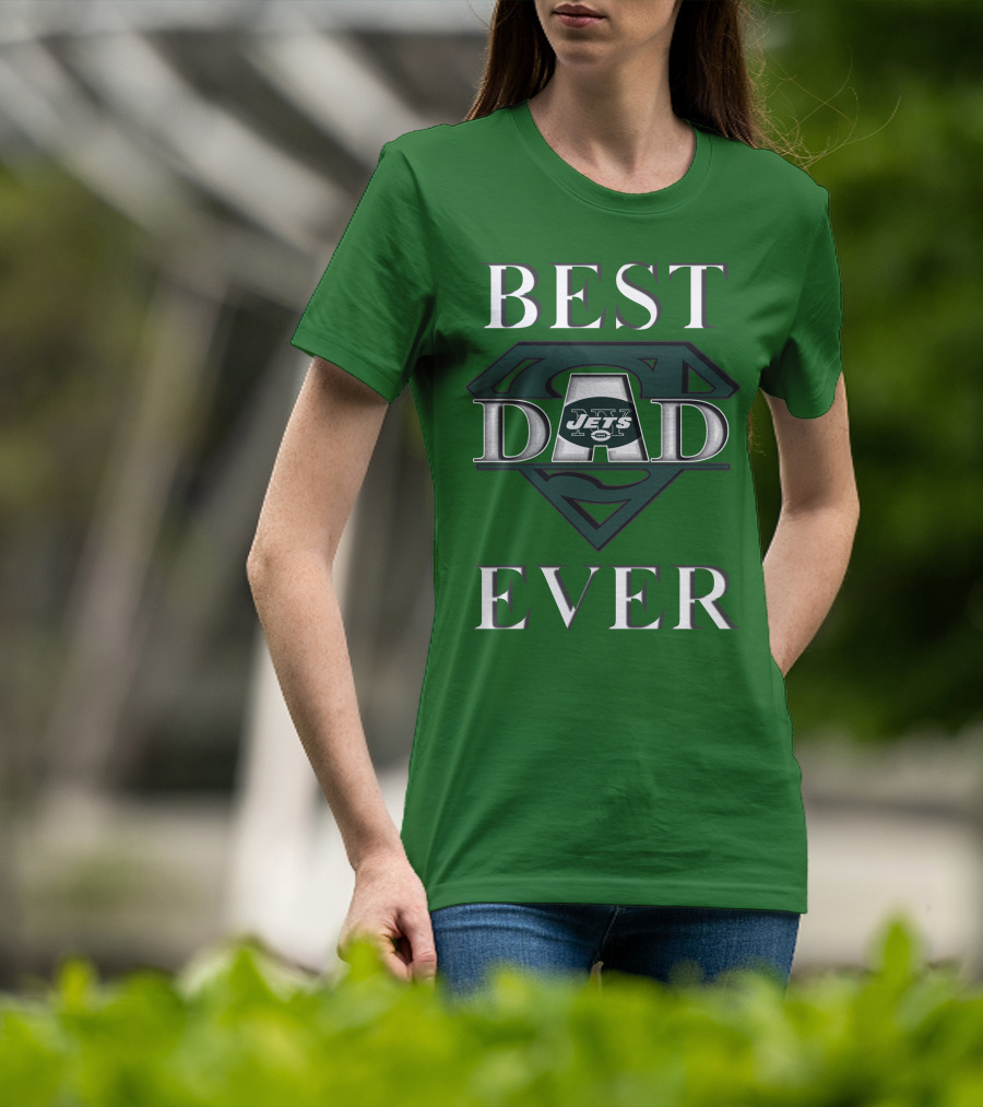 Best Dad Ever Jets Super Dad T-Shirt