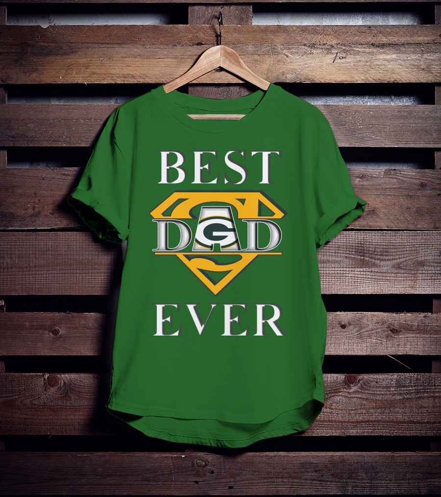 Best Dad Ever Packers Super Dad T-Shirt