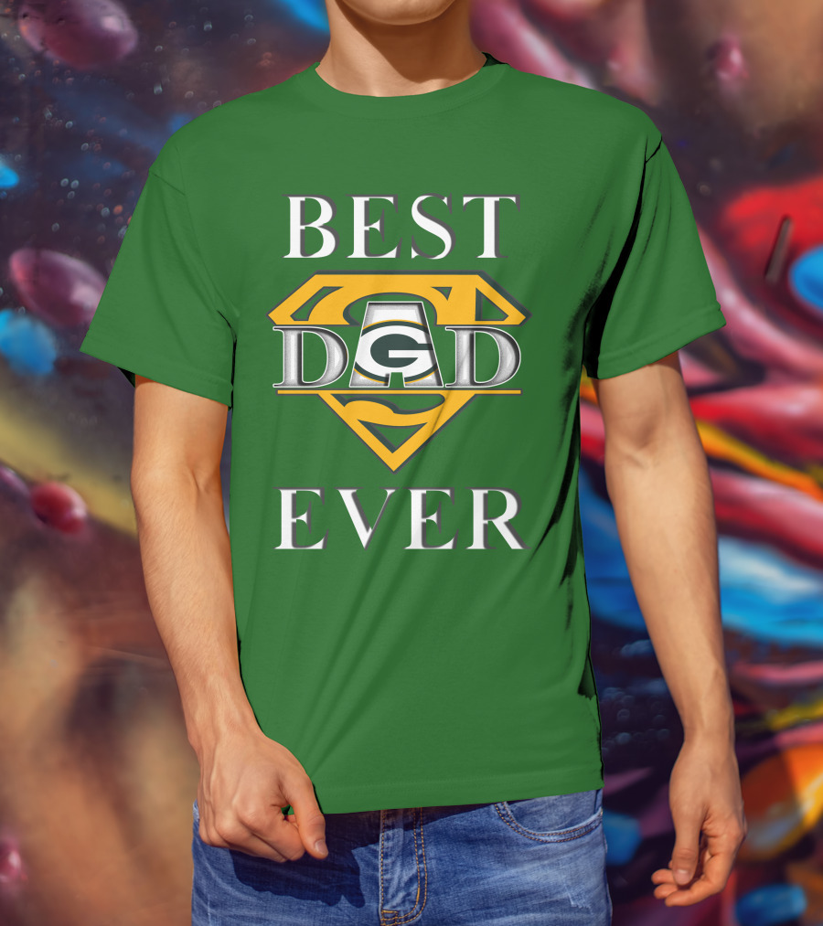 Best Dad Ever Packers Super Dad T-Shirt