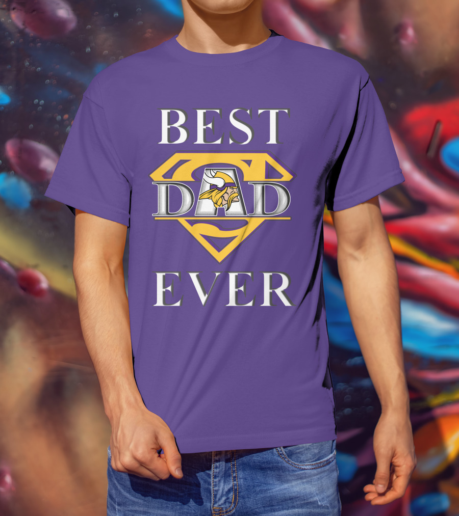 Best Dad Ever Vikings Super T-Shirt