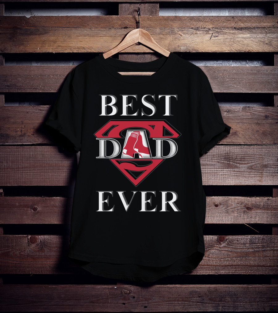 Best Dad Ever Red Sox Superdad T-Shirt