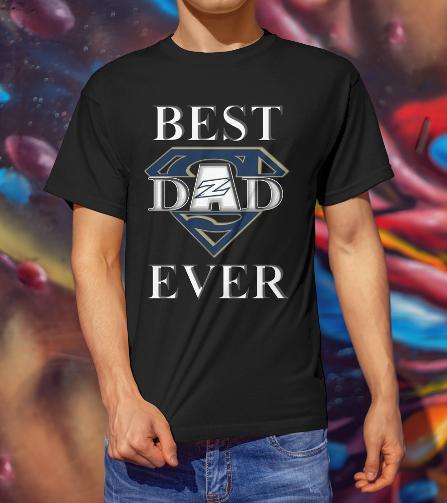 Akron Zips Best Dad Ever Superman T-Shirt