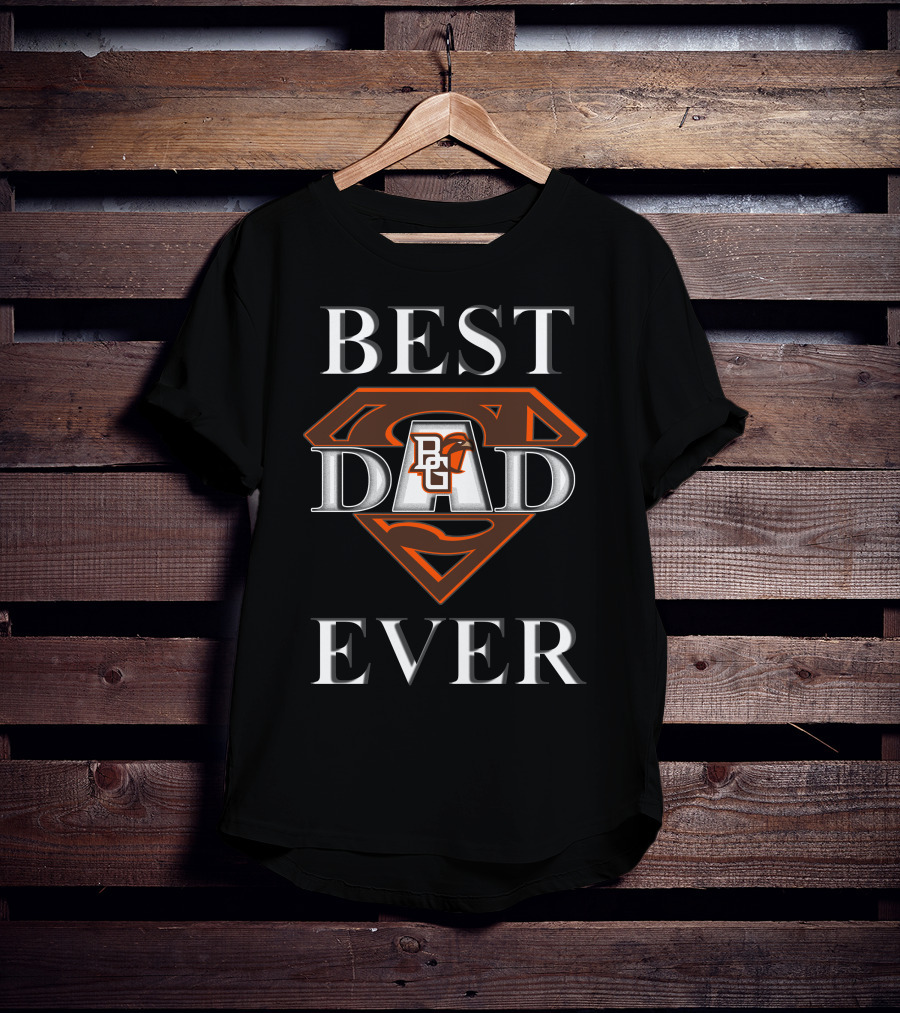 Best Dad Ever Bowling Green Falcons Superdad T-Shirt