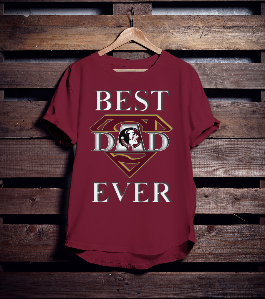 Best Dad Ever Florida State Seminoles Superman T-Shirt