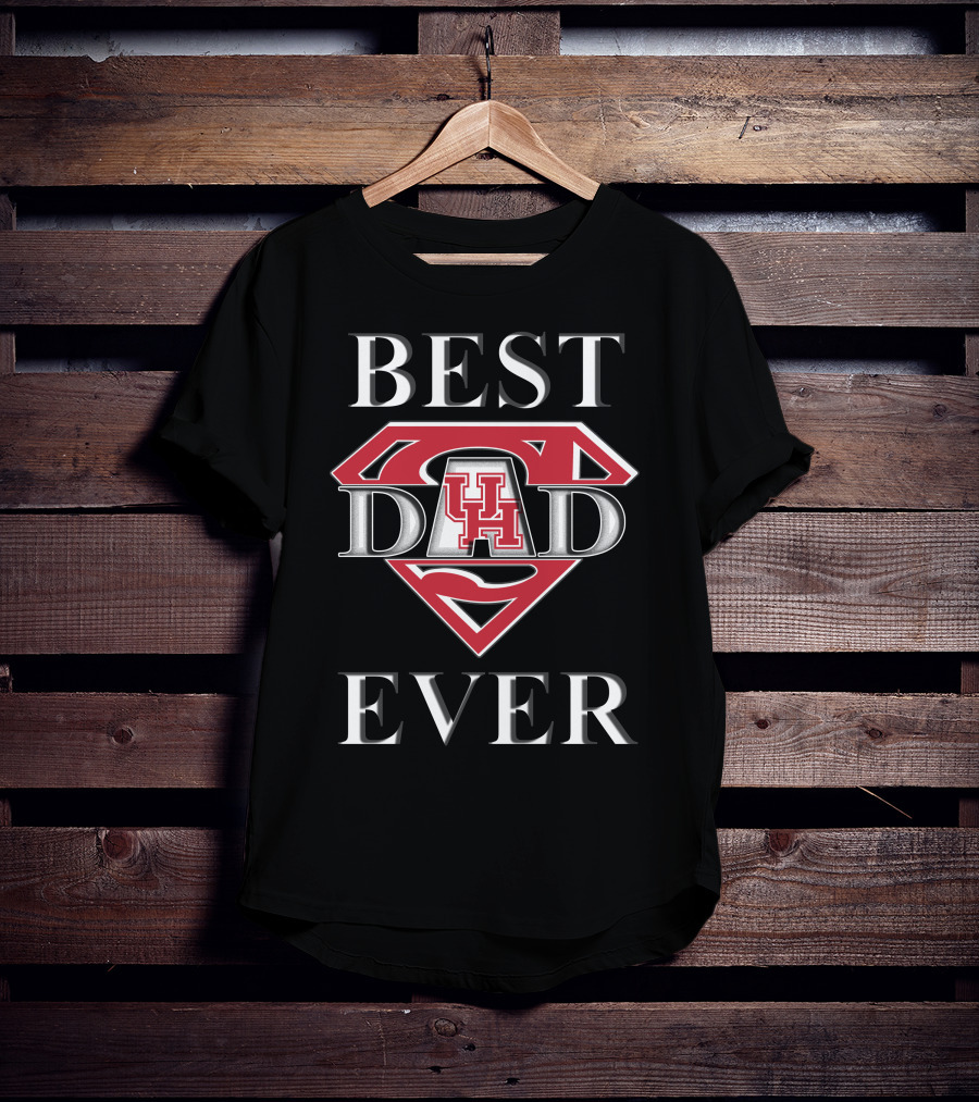 Best Dad Ever Houston Cougars Super T-Shirt