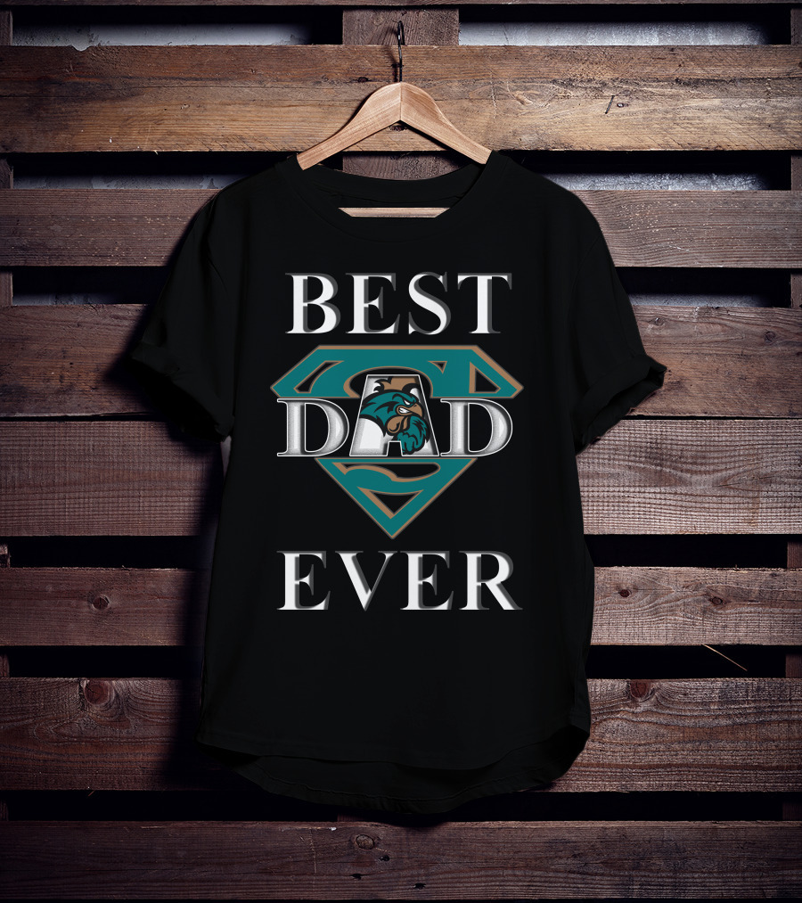 Coastal Carolina Chanticleers Best Dad Ever Superman T-Shirt