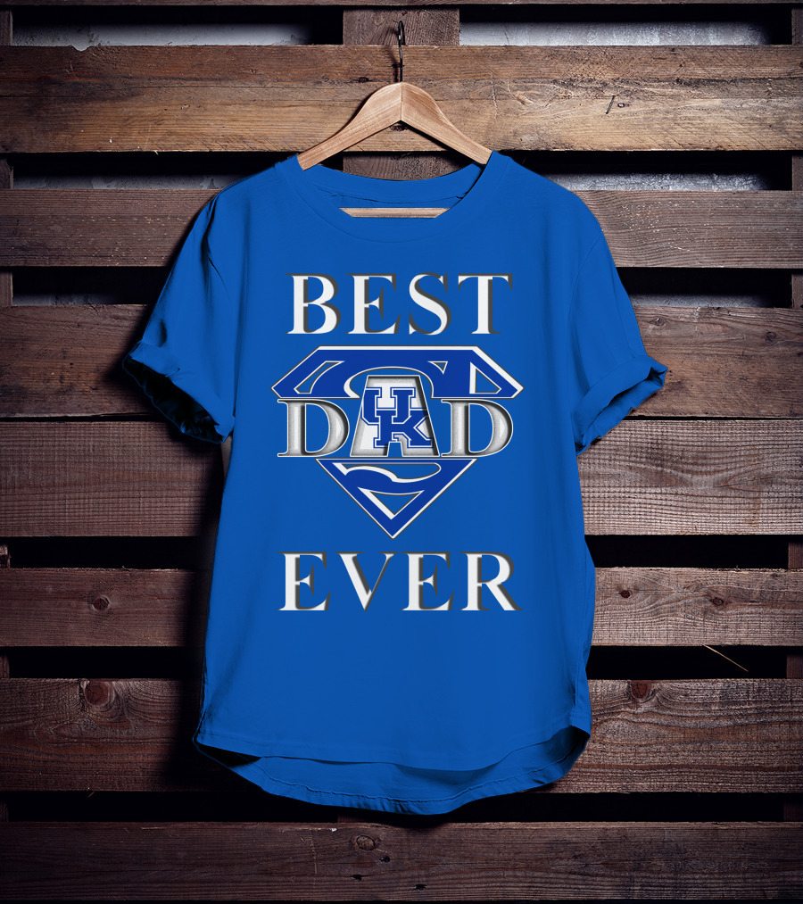 Best Dad Ever Kentucky Wildcats UK Super Dad T-Shirt