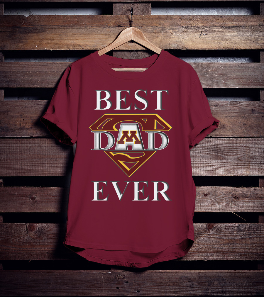 Minnesota Golden Gophers Best Dad Ever Superman T-Shirt