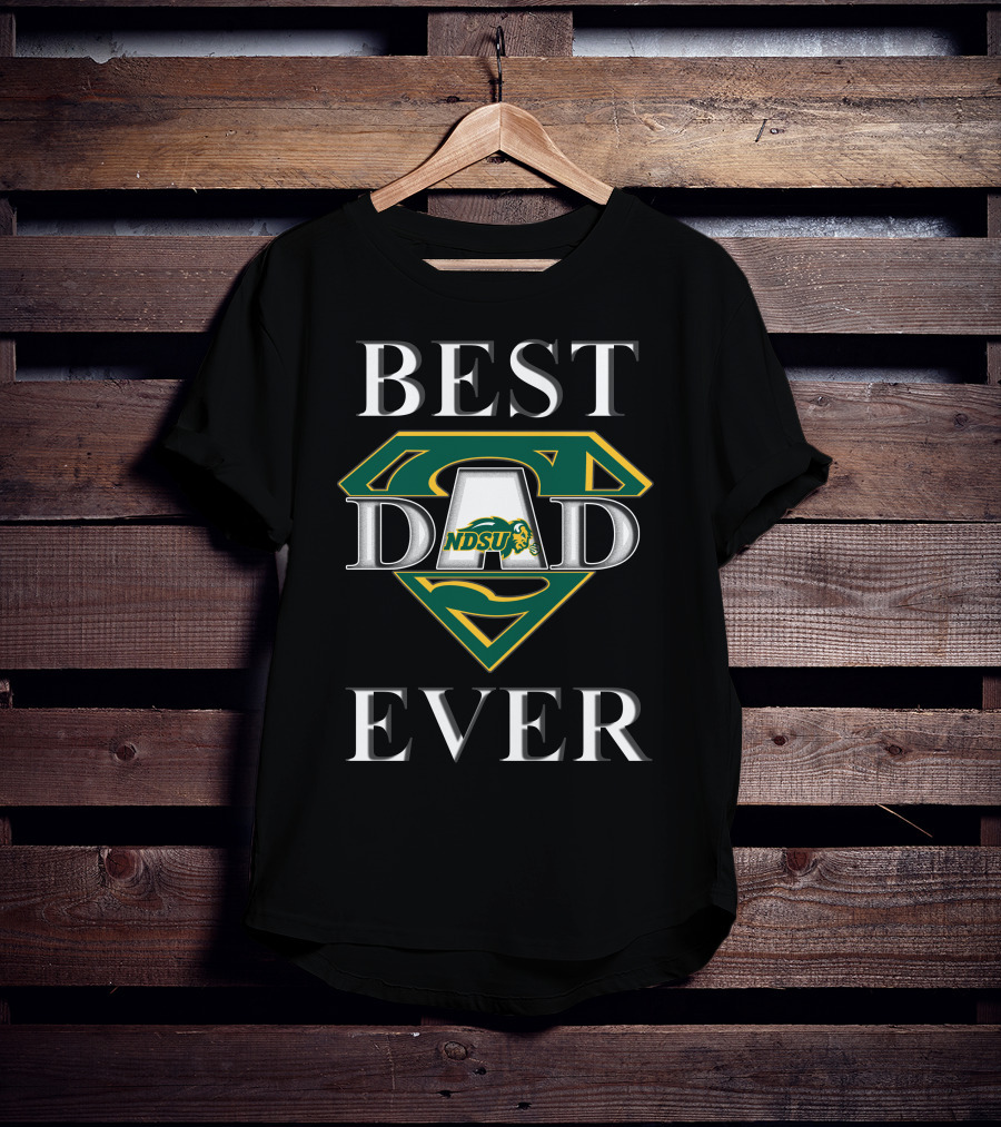 Best Dad Ever NDSU Bison Super Dad T-Shirt