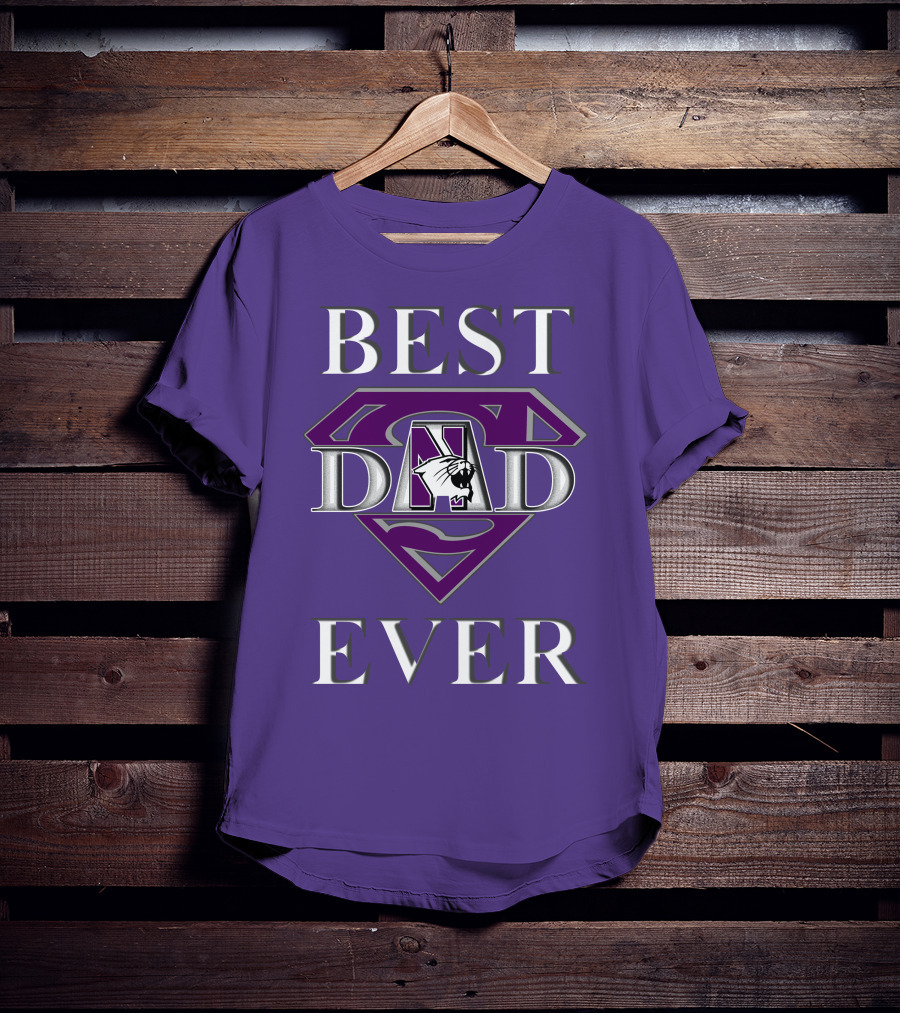 Northwestern Wildcats Best Dad Ever Superman T-Shirt