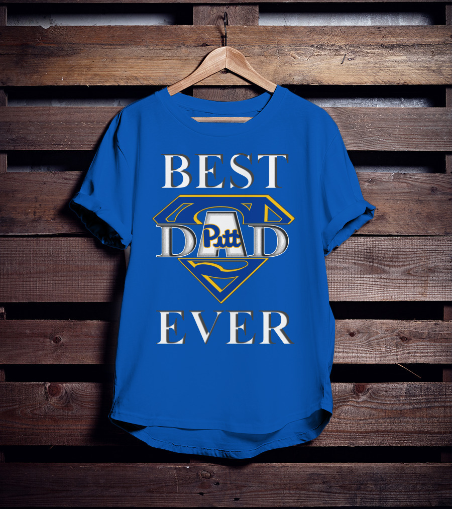Best Dad Ever Pitt Panthers Super Dad T-Shirt