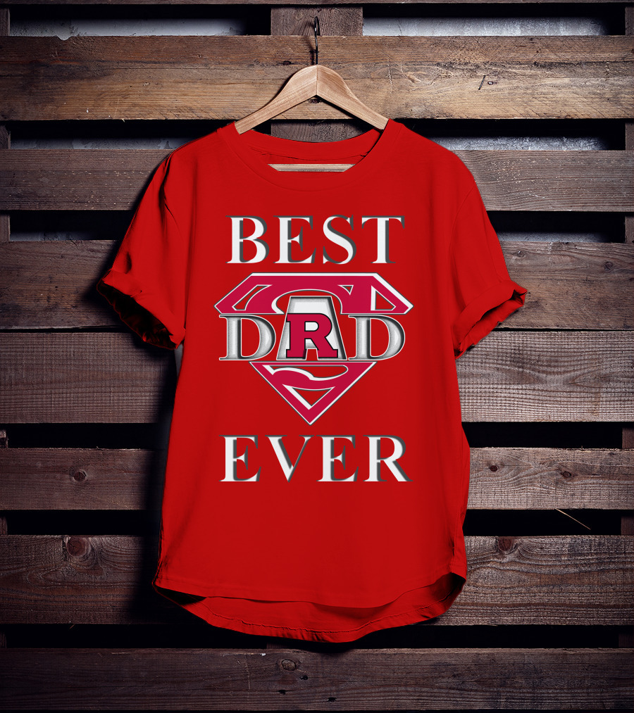 Rutgers Scarlet Knights Best Dad Ever Super Dad R T-Shirt
