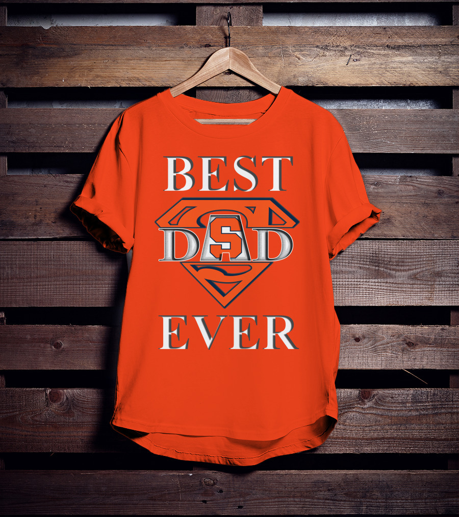 Syracuse Orange Superman Best Dad Ever T-Shirt