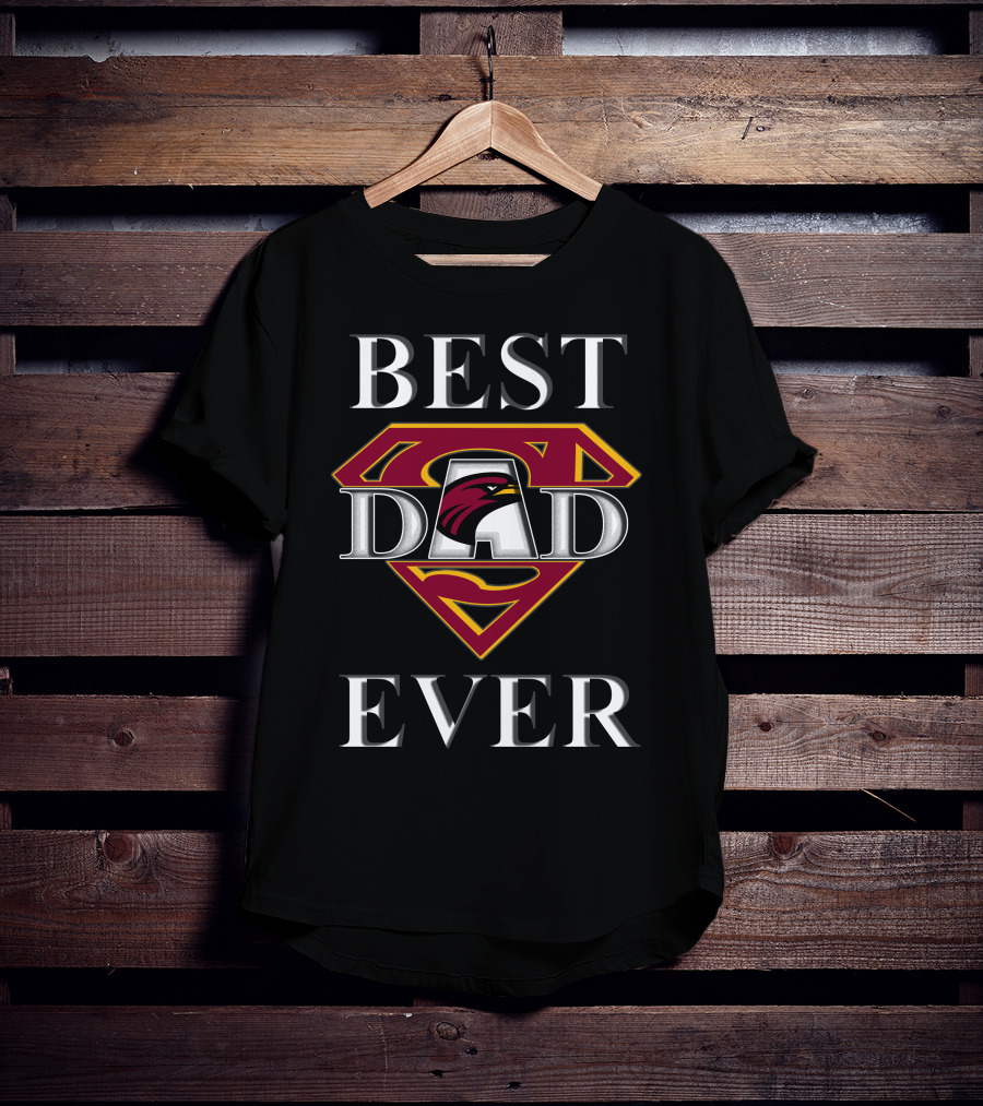 Best Dad Ever UL Monroe Warhawks Super Dad T-Shirt