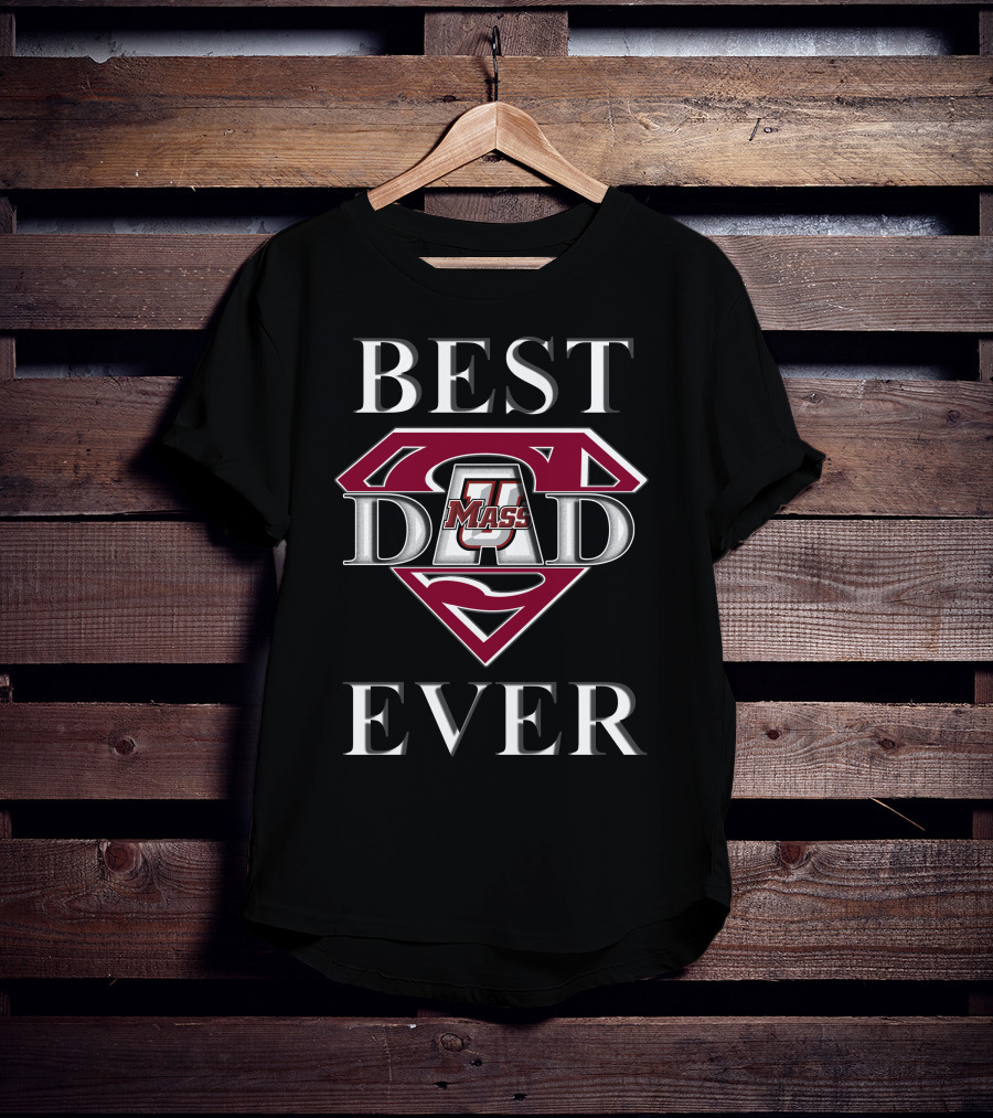 Umass Minutemen Best Dad Ever Superman T-Shirt