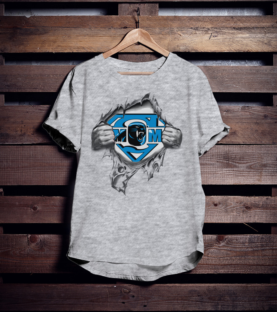 Panther Superhero Emblem With Claw Rip T-Shirt