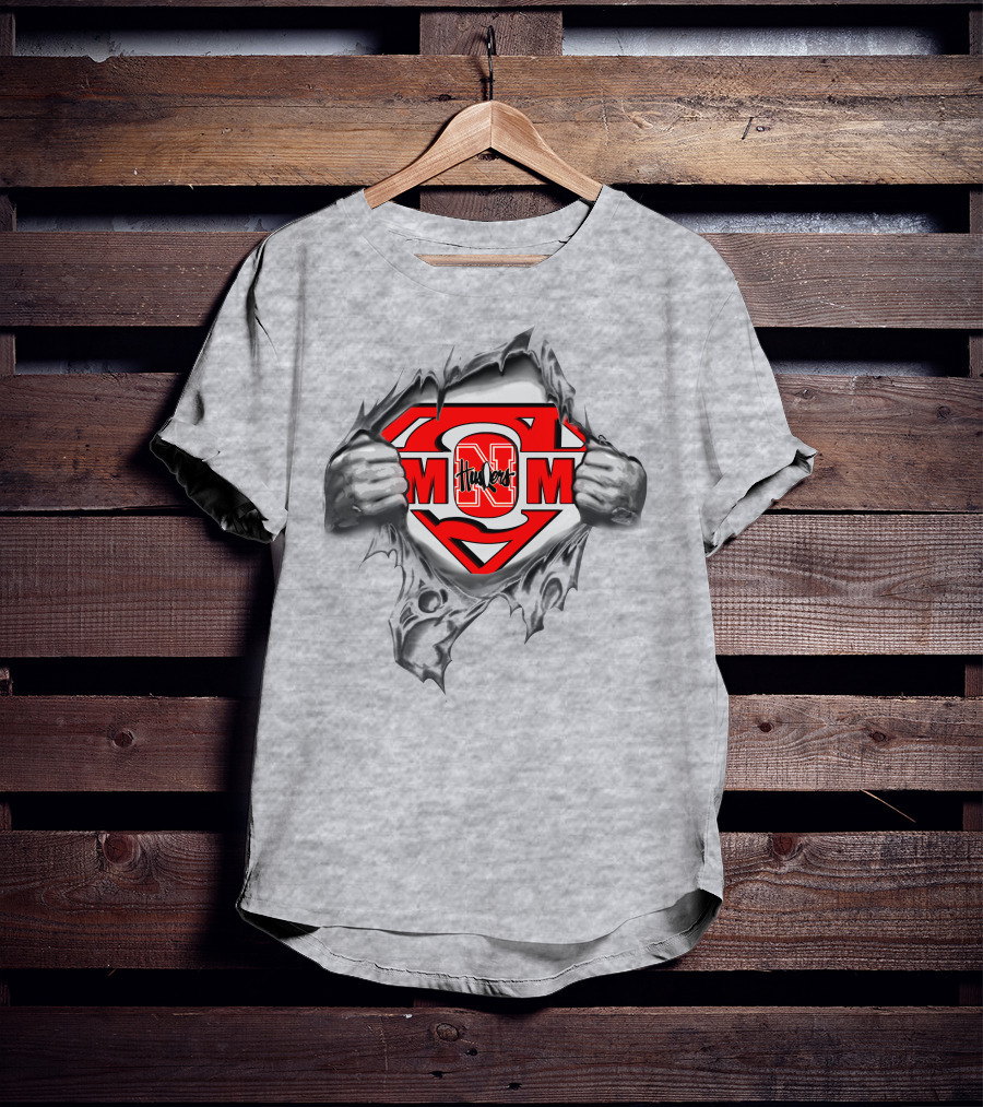 M Husker Mom Nebraska Cornhuskers Super T-Shirt