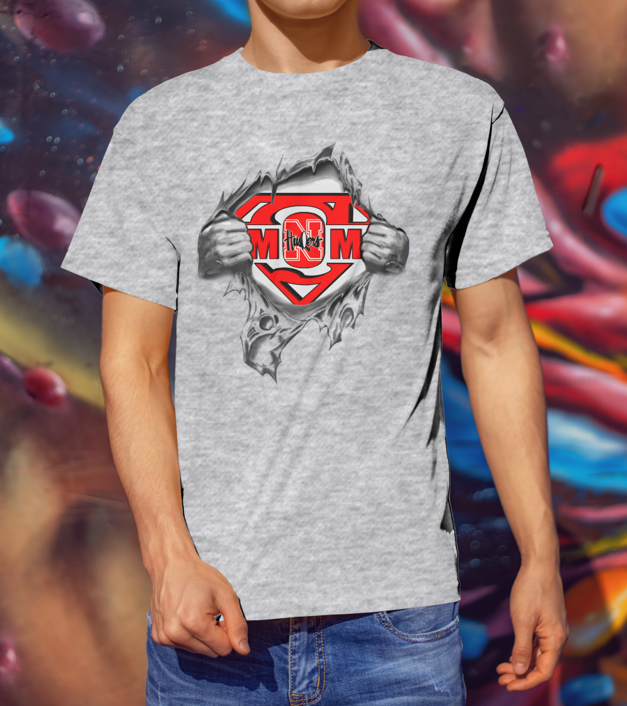 M Husker Mom Nebraska Cornhuskers Super T-Shirt