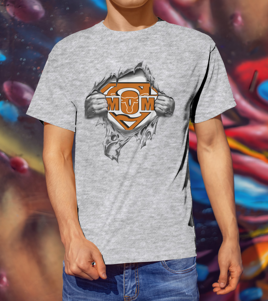 Texas Longhorn Super Mom Superman T-Shirt
