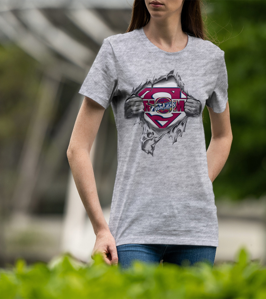 Cleveland Cavaliers Superman Logo Basketball Emblem T-Shirt