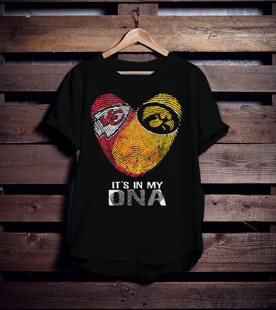 Kansas City Chiefs Iowa Hawkeyes It's In My DNA T-Shirt