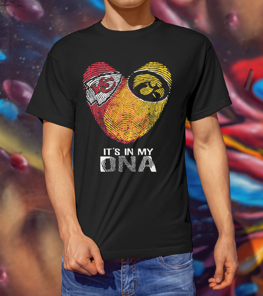 Kansas City Chiefs Iowa Hawkeyes It's In My DNA T-Shirt