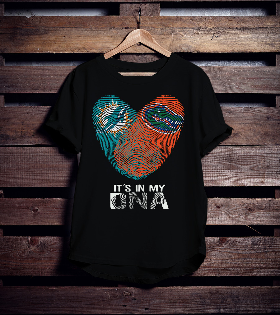 Miami Dolphins Florida Gators It's In My DNA T-Shirt