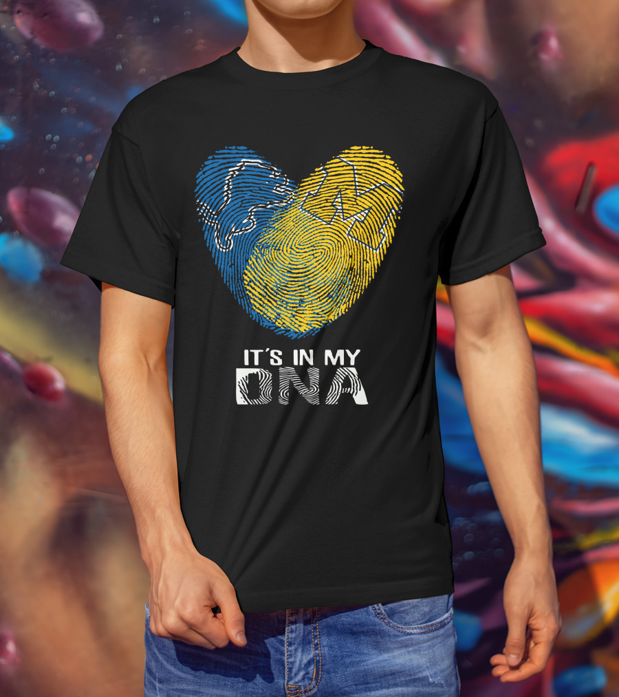 Lions Michigan M It's In My DNA T-Shirt