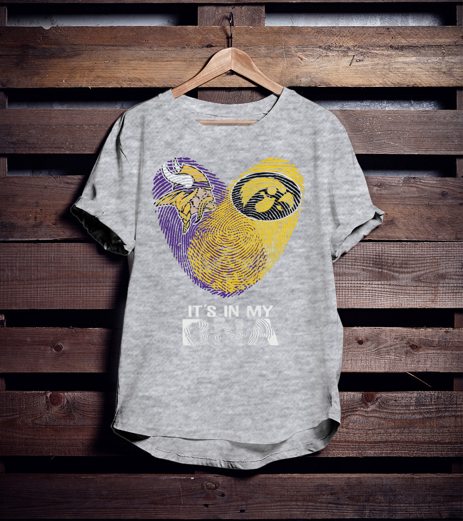 Vikings Iowa Hawkeyes It's In My DNA T-Shirt