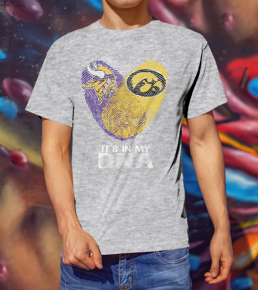 Vikings Iowa Hawkeyes It's In My DNA T-Shirt