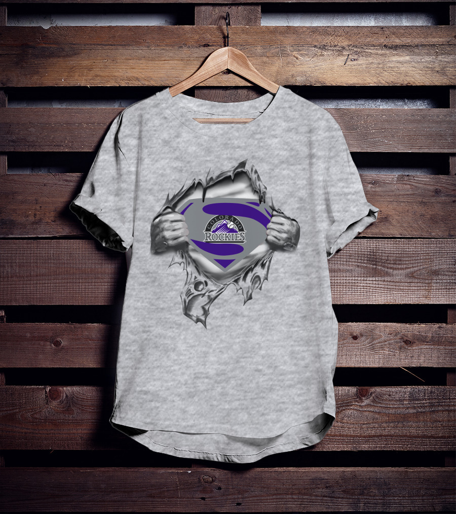 Colorado Rockies Superman T-Shirt