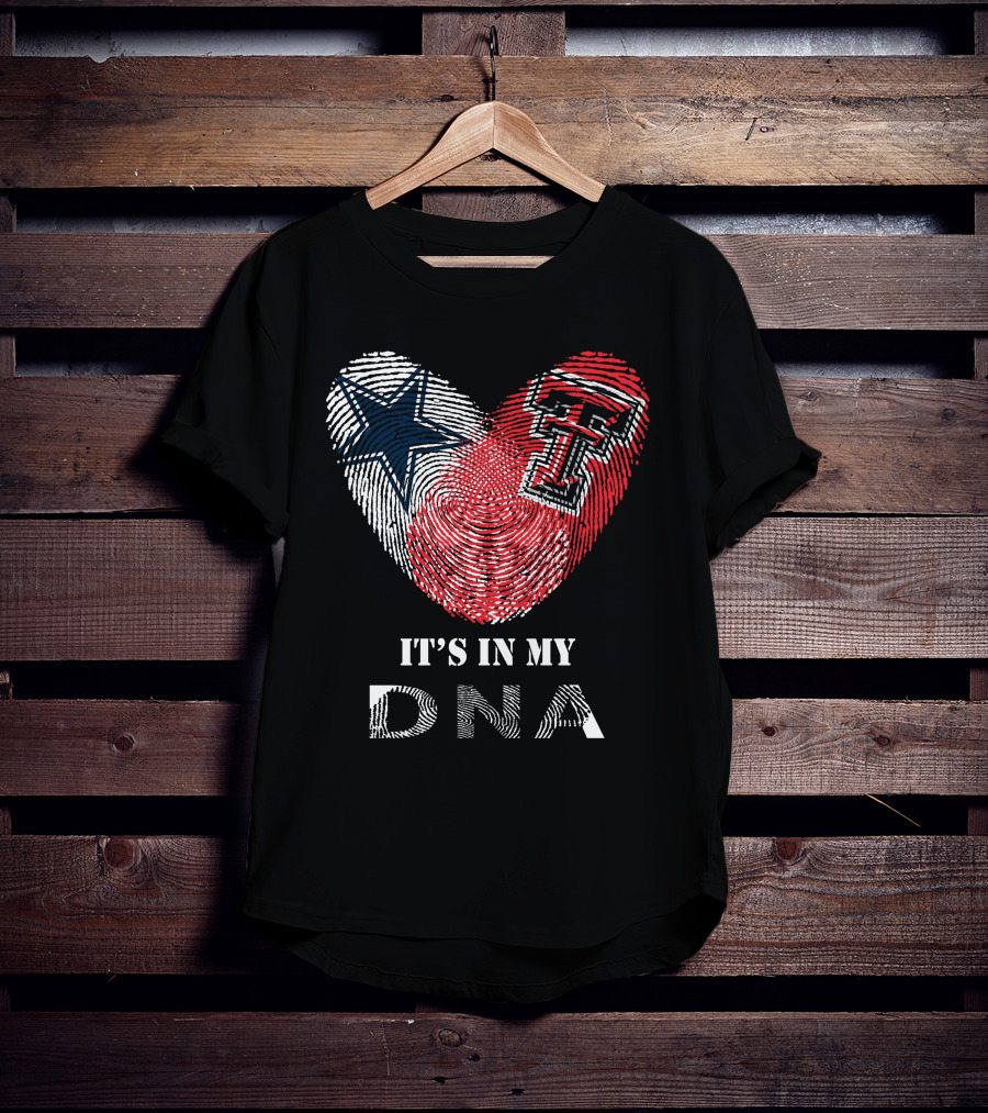Texas Tech Cowboys Heart It's In My DNA T-Shirt