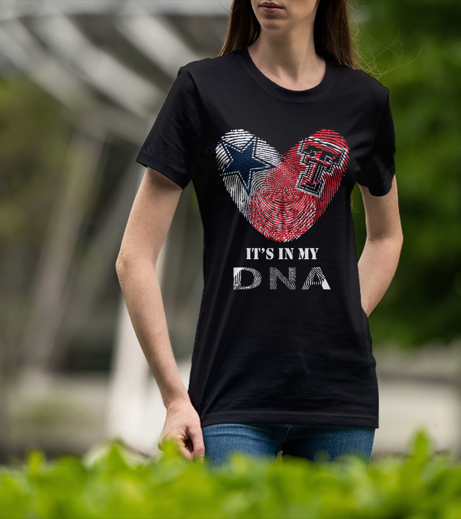 Texas Tech Cowboys Heart It's In My DNA T-Shirt