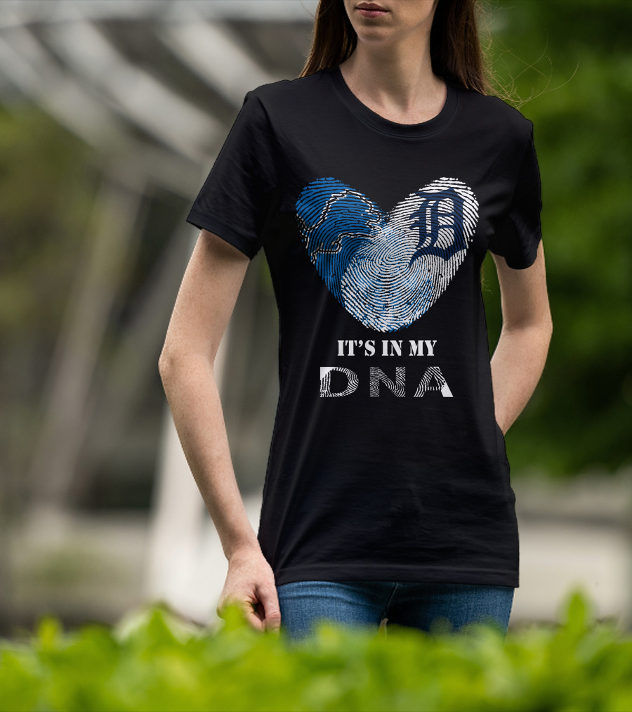 Detroit Tigers Heart It's In My DNA T-Shirt