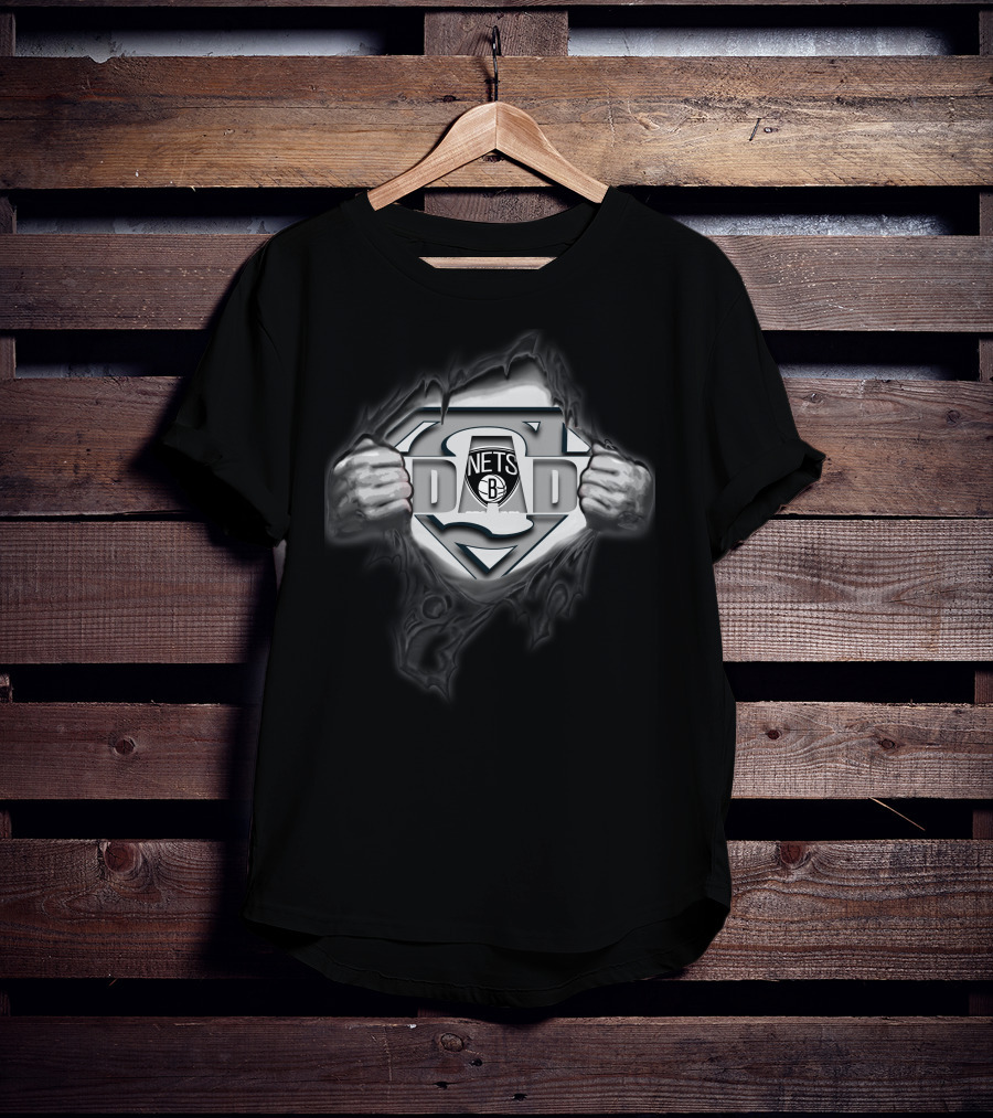 Brooklyn Nets Super Dad Superman T-Shirt