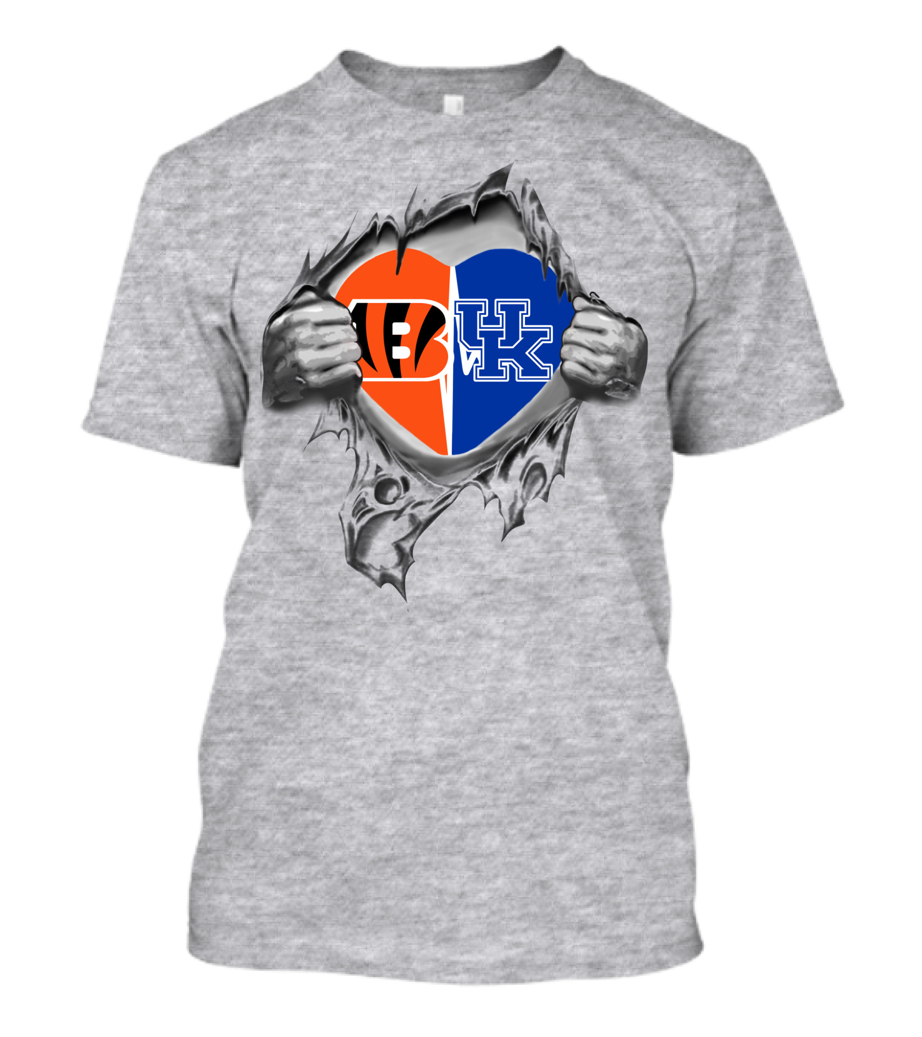 Bengals Uk Heart Passion For Kentucky Football Fan Love T-Shirt