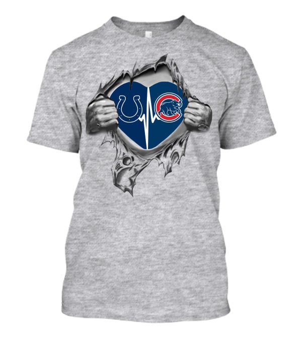 Colts Cubs Heartbeat Passion In My Heart T-Shirt