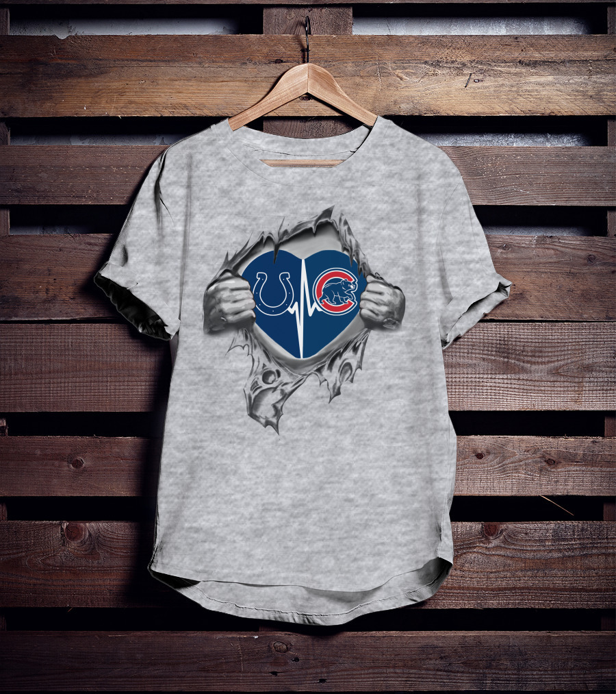 Colts Cubs Heartbeat Passion In My Heart T-Shirt