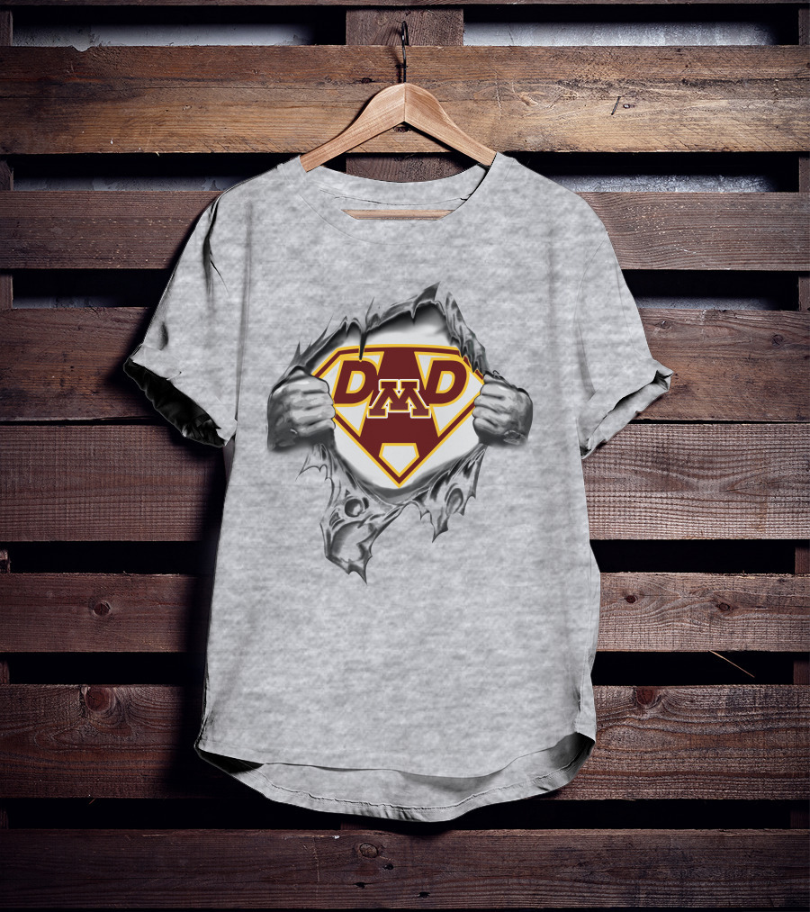 Minnesota Golden Gophers Super Dad M Fan T-Shirt
