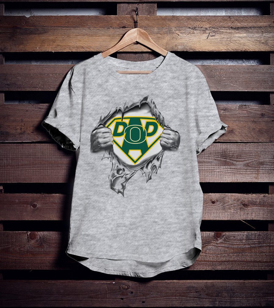 Oregon Ducks Super Dad Emblem Burst T-Shirt