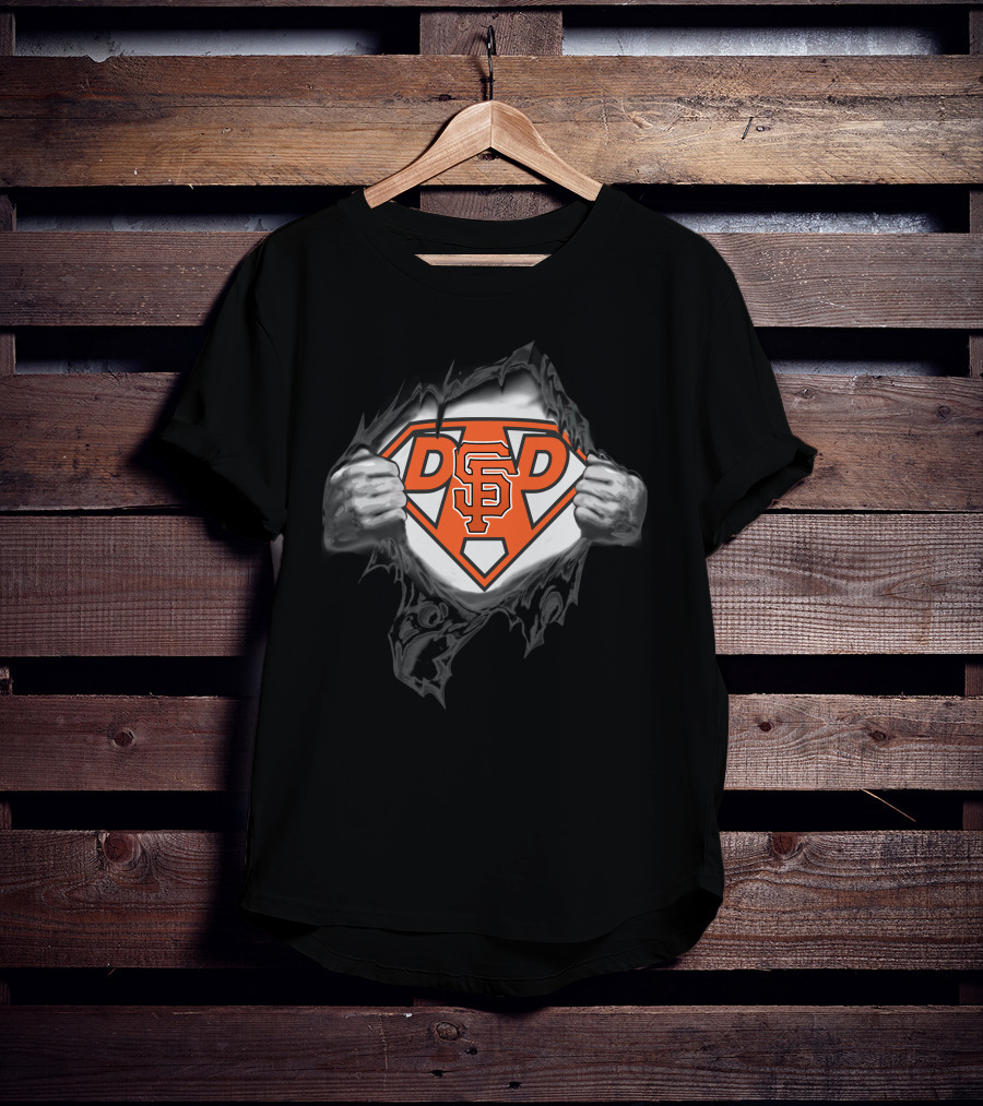 Giants SF Super Dad Hero Emblem T-Shirt