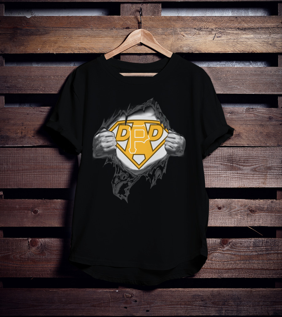 Pittsburgh Pirates Dad Hero Emblem T-Shirt