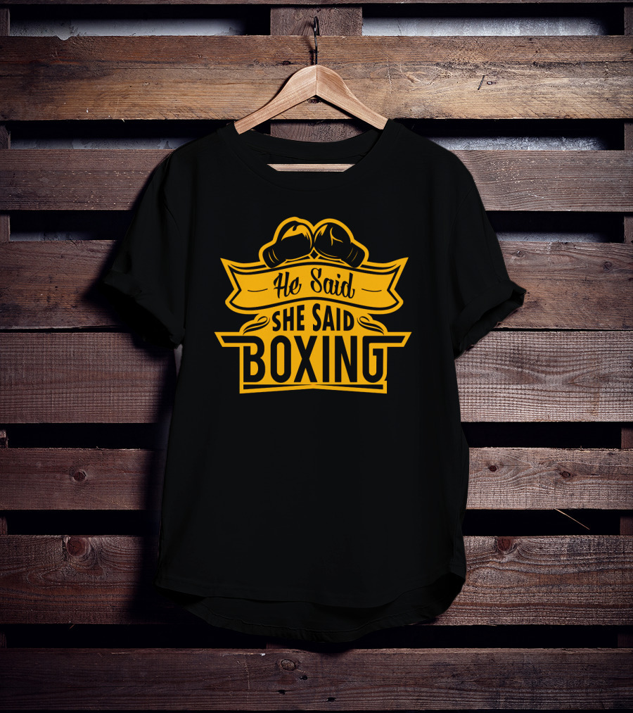 He Said She Said Boxing Gloves Logo Icon™ T-Shirt