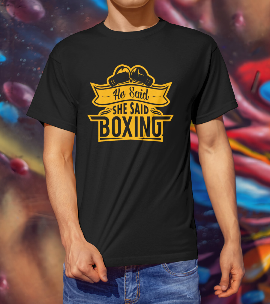 He Said She Said Boxing Gloves Logo Icon™ T-Shirt