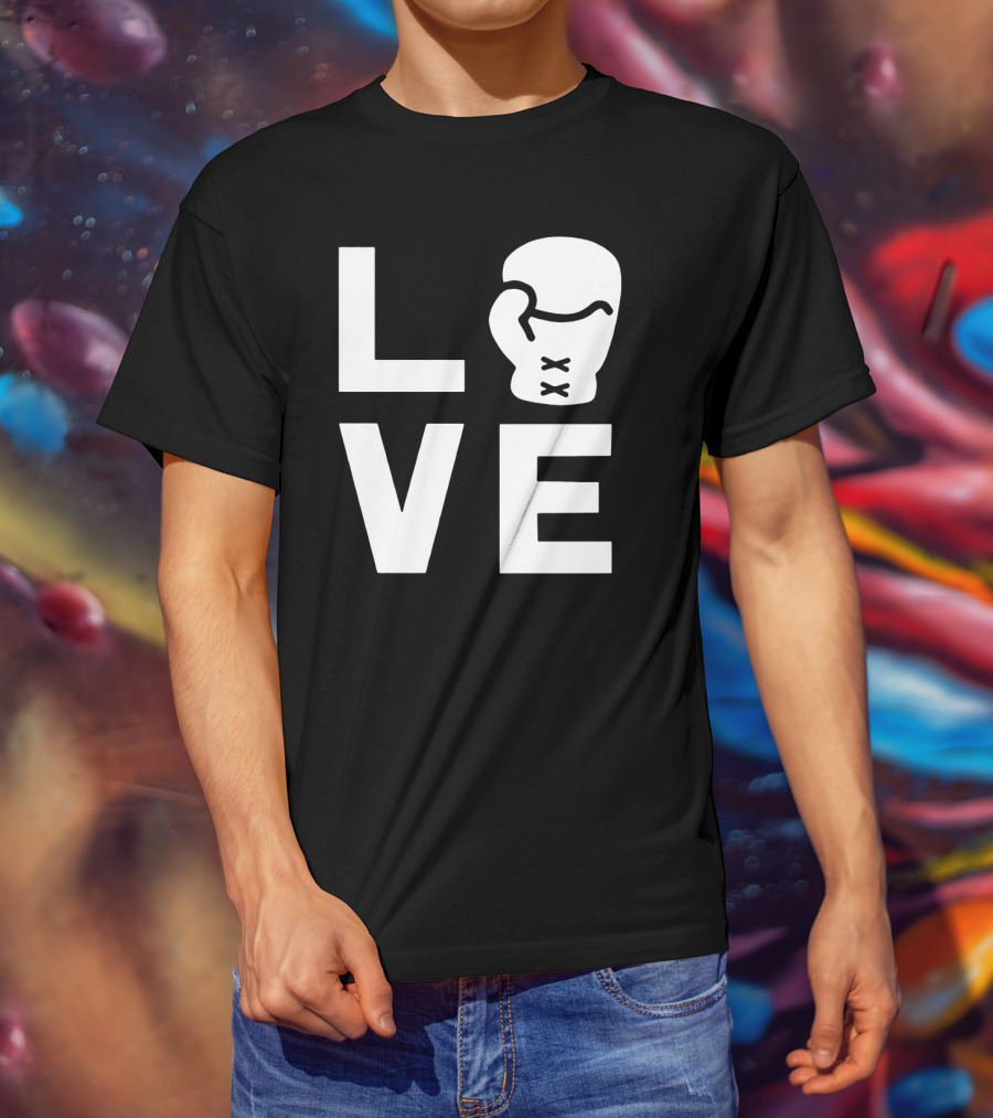 Love Boxing Glove Cool Boxer Iconic Sports T-Shirt