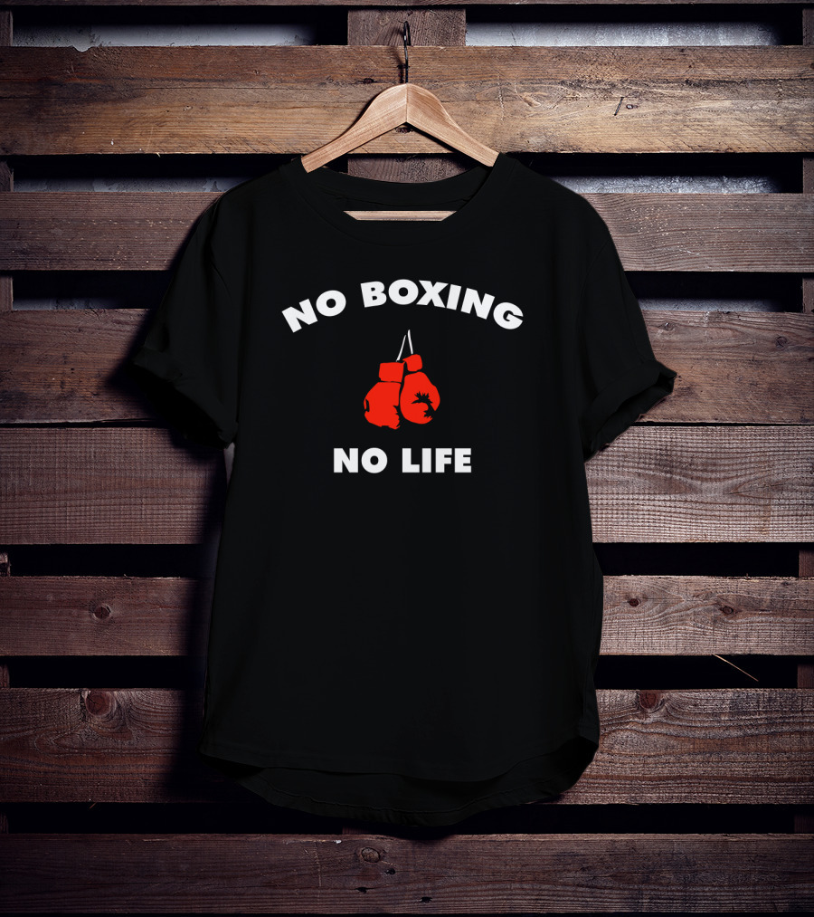 No Boxing No Life Boxing Gloves Iconic Sports Passion T-Shirt