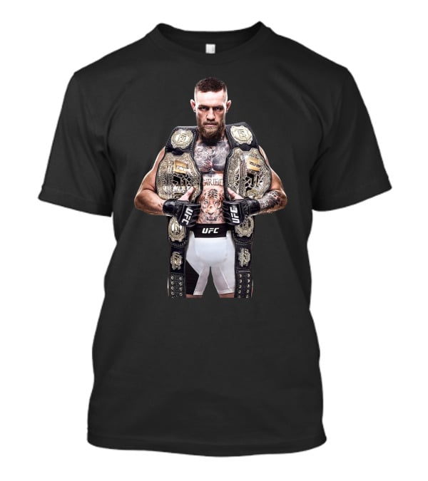 Conor McGregor Double UFC Champion EA Sports UFC 3 Cover UFC 196 Victory T-Shirt