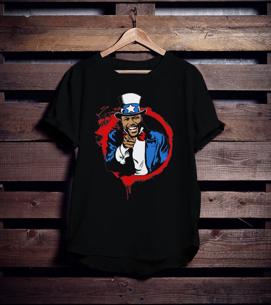 Mayweather Points Uncle Sam Red Circle T-Shirt