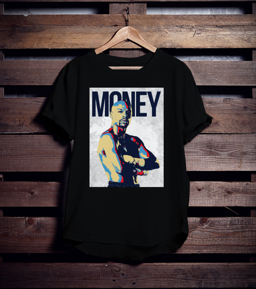 Money Boxer In Multicolor Pop Art Style T-Shirt